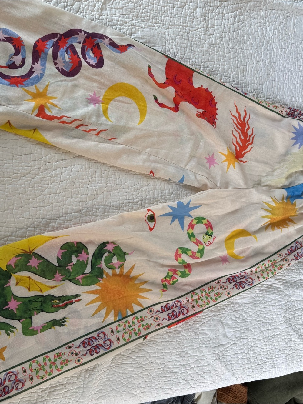 The Corner Multi-Color Printed Linen Two Piece
